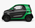 Smart ForTwo Electric Drive coupé 2020 3D-Modell Seitenansicht