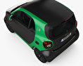 Smart ForTwo Electric Drive クーペ 2020 3Dモデル top view
