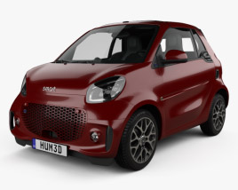 Smart ForTwo EQ Prime cabriolet 2022 3D model