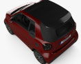 Smart ForTwo EQ Prime cabriolet 2022 Modelo 3D vista superior