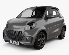 Smart ForTwo EQ Pulse 카브리올레 2022 3D 모델 