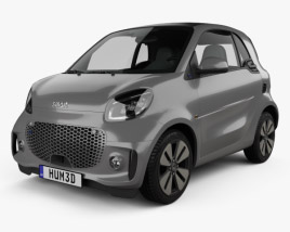 Smart ForTwo EQ Prime 쿠페 2022 3D 모델 