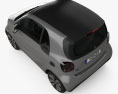 Smart ForTwo EQ Prime coupe 2022 3d model top view