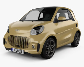 Smart ForTwo EQ Pulse coupe 2022 3D模型