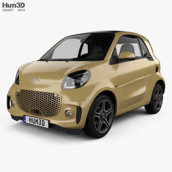 Smart ForTwo EQ Pulse coupe 2022 3D model