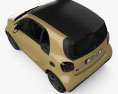 Smart ForTwo EQ Pulse coupe 2022 3d model top view