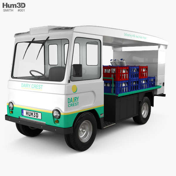 Smith Cabac Milk Float Truck 2016 3D 모델 