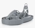 Sodikart GTR 2022 3D-Modell clay render