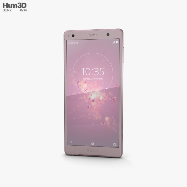 Sony Xperia XZ2 Ash Pink 3D 모델 