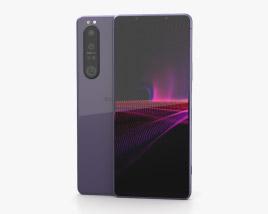 Sony Xperia 1 III Frosted Purple 3Dモデル