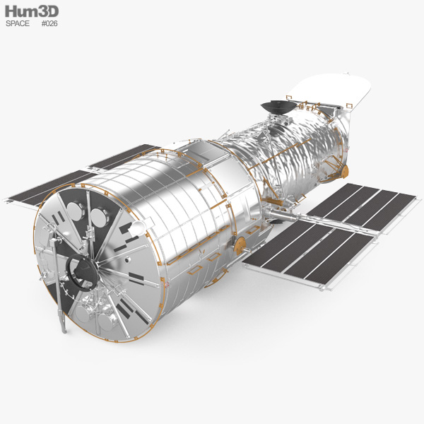 Hubble Space Telescope 3D 모델 