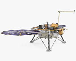 InSight Mars lander 3D модель