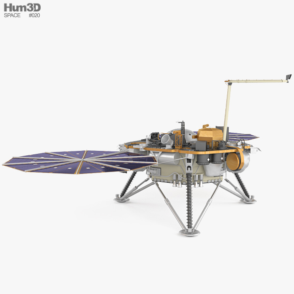 InSight Mars lander 3D model