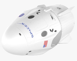 Crew Dragon SpaceX 3D model