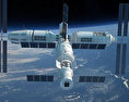 Gran estación espacial modular china Modelo 3D