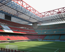 Estádio Giuseppe Meazza Modelo 3d