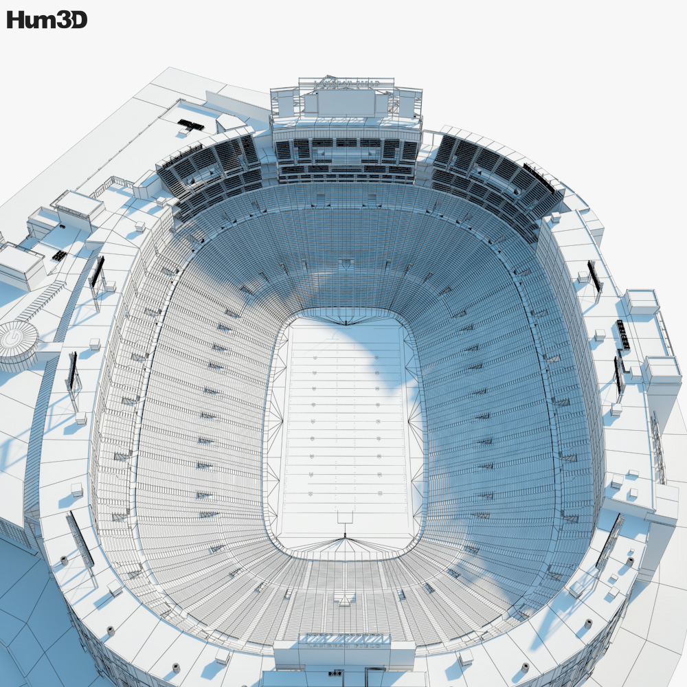 Lambeau Field 3D model - Architecture on Hum3D