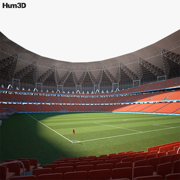 King Abdullah Sports City Stadium 3D model
