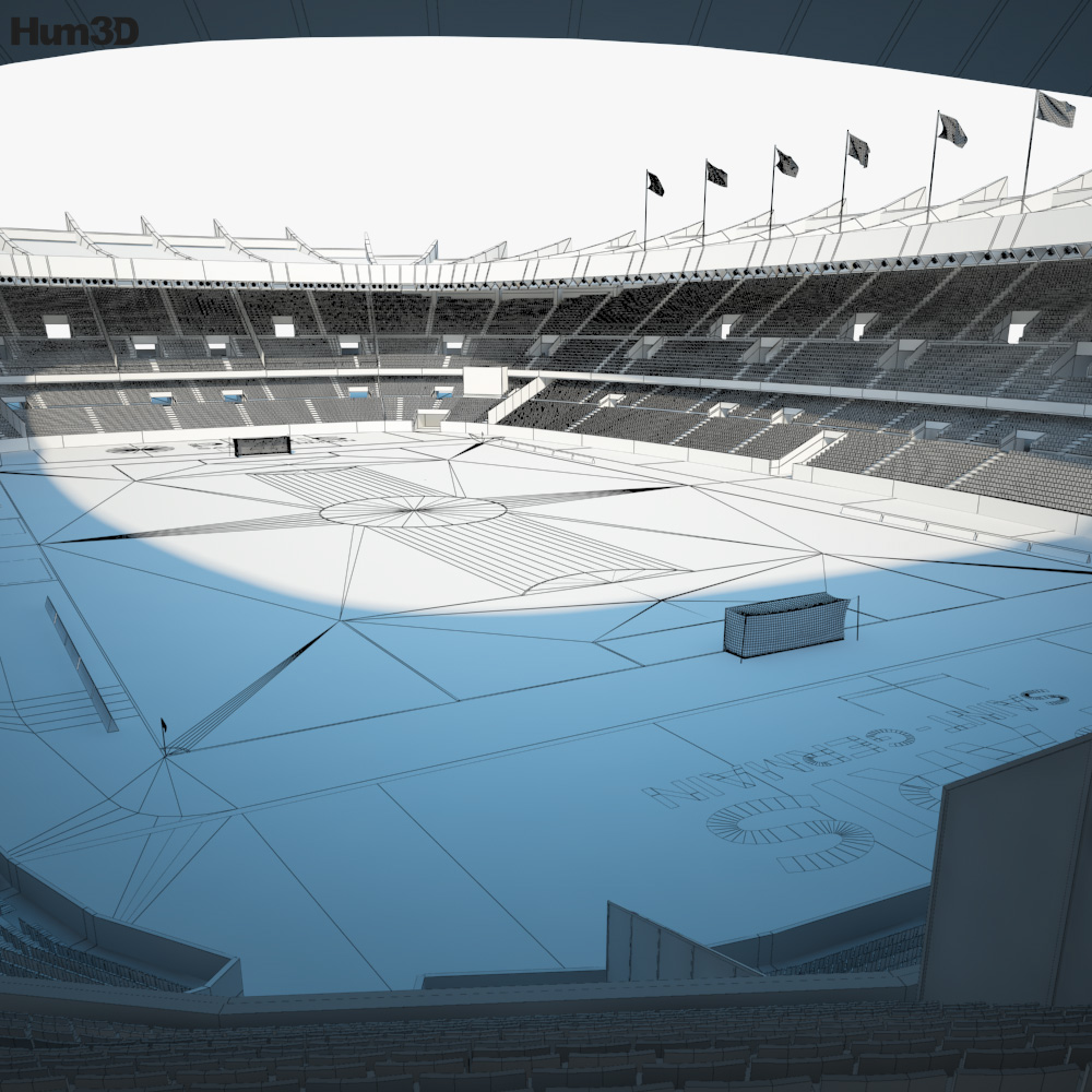 Parc des Princes Modelo 3D - Arquitectura on Hum3D