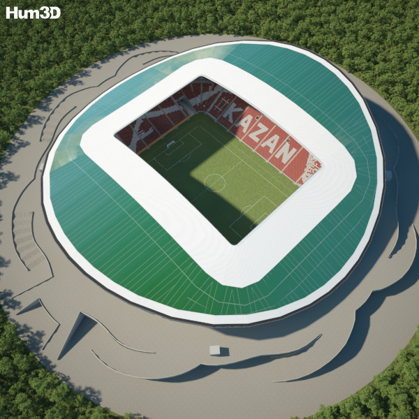 Kazan Arena 3d Model Architecture On Hum3d