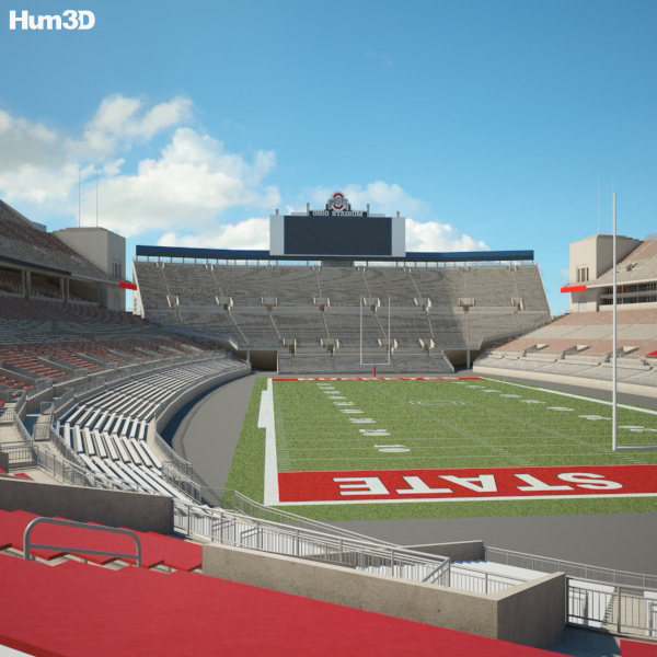 Ohio Stadium 3D model - Architecture on Hum3D