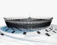 Stadio nazionale di Varsavia Modello 3D