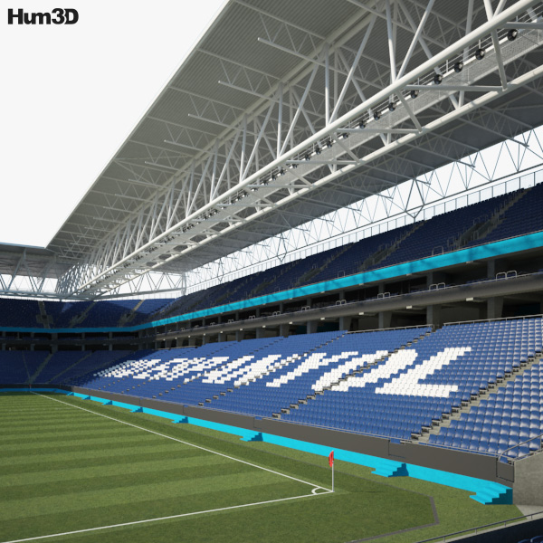 RCDE Stadium 3D model Architecture on Hum3D