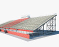 Clinton High tribune 3d model