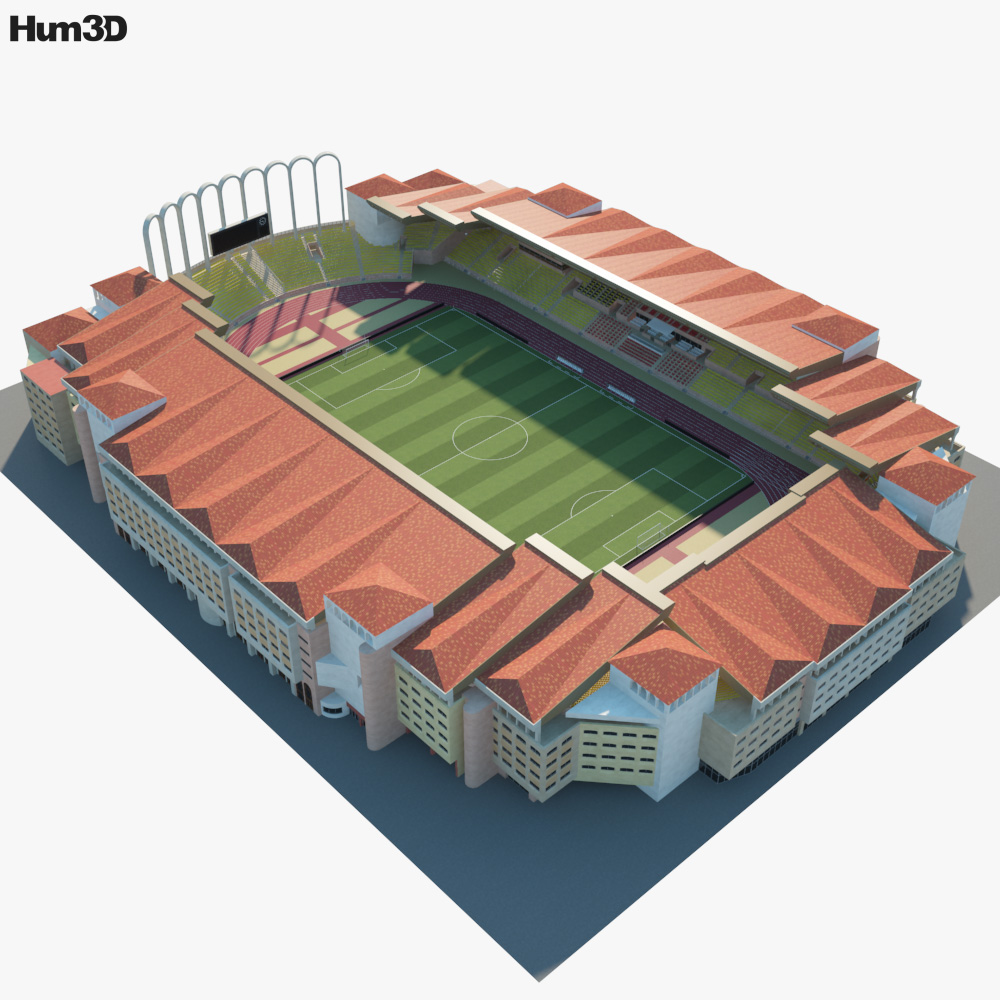 Stade Louis Ii 3d Model Architecture On Hum3d