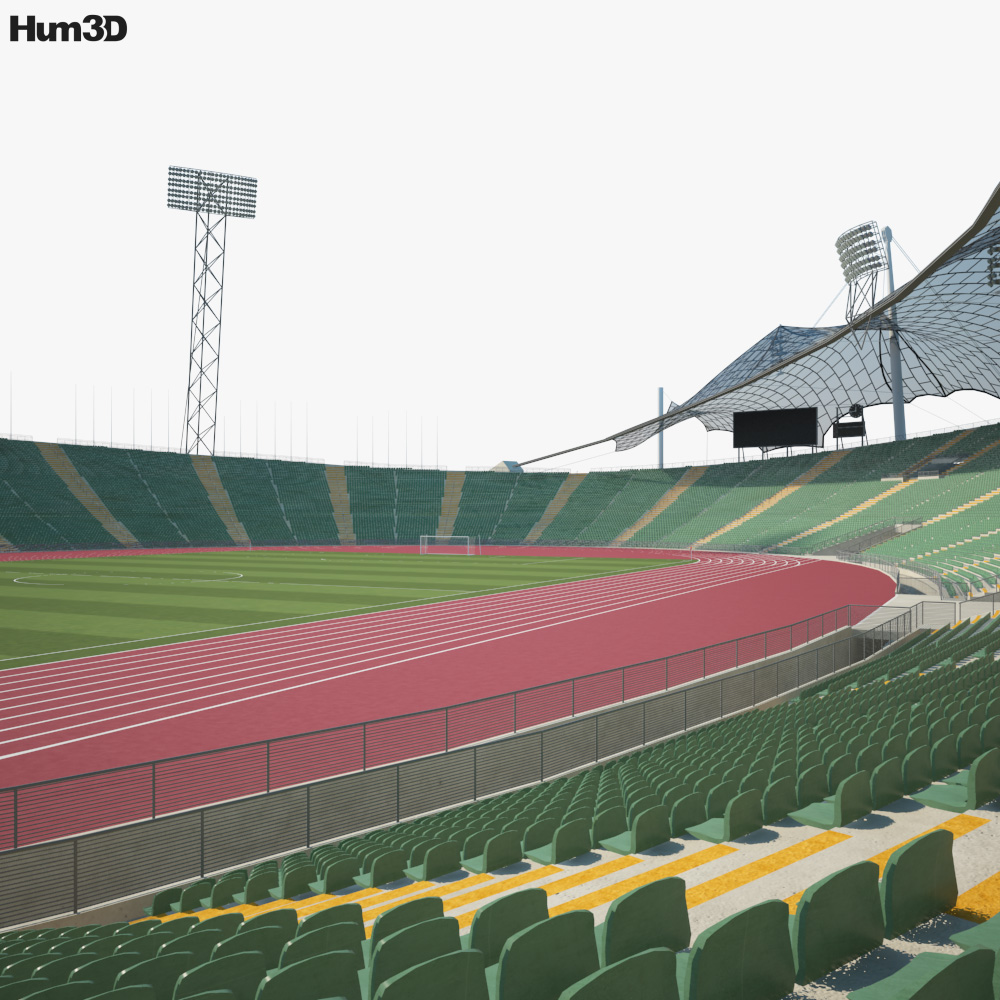 Olympiastadion München 3D-Modell - Architektur on Hum3D