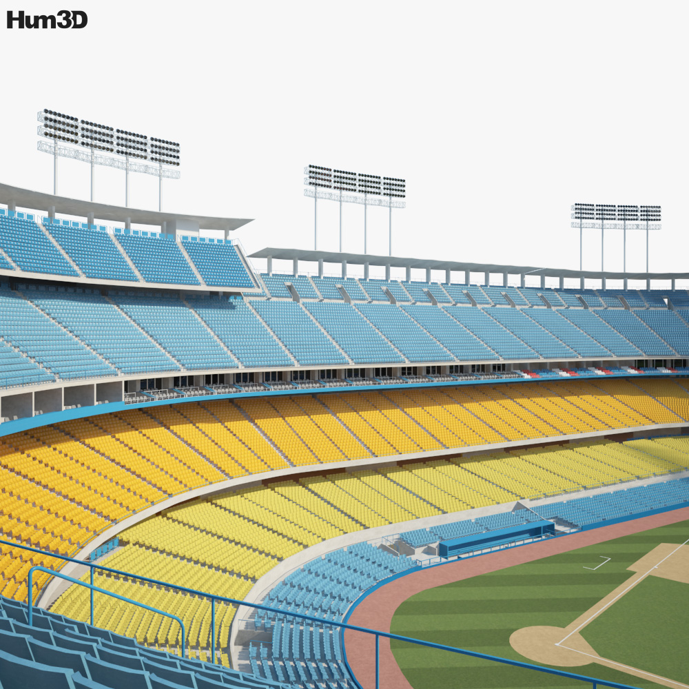 Dodger Stadium 3D model Architecture on Hum3D