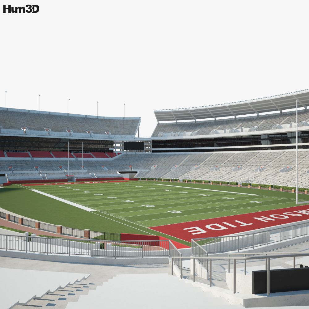 Bryant-Denny Stadium 3D model - Architecture on Hum3D