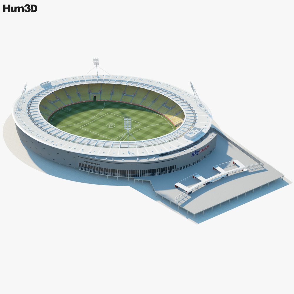 Sky Stadium 3D model - Architecture on Hum3D