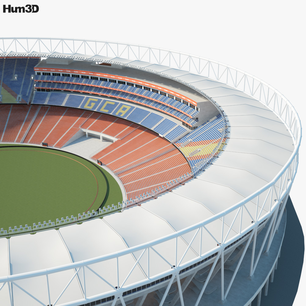 Narendra Modi Stadium 3D Model - Architecture On Hum3D