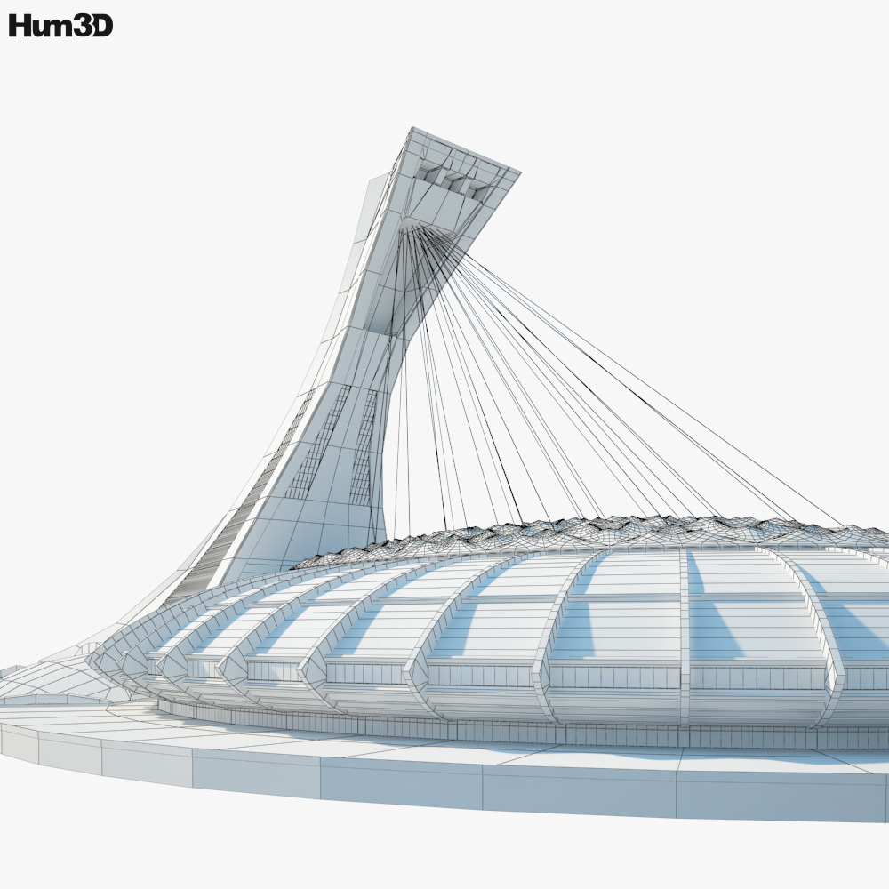 Olympic Stadium Montreal 3D model - Architecture on Hum3D