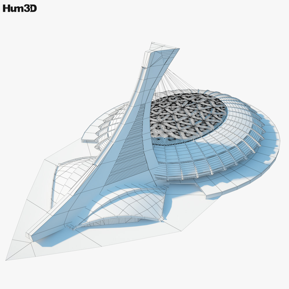 Olympic Stadium Montreal 3D model - Architecture on Hum3D