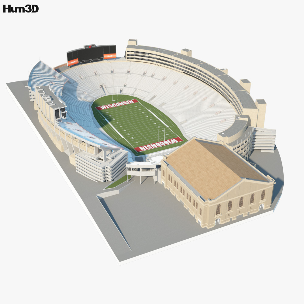 Camp Randall Stadium 3D model - Architecture on Hum3D