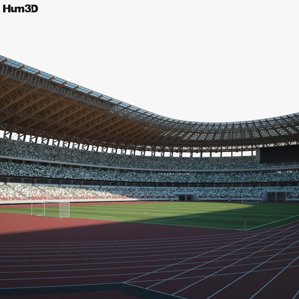 Stadio nazionale del Giappone Modello 3D