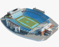 Kenan Memorial Stadium Modello 3D