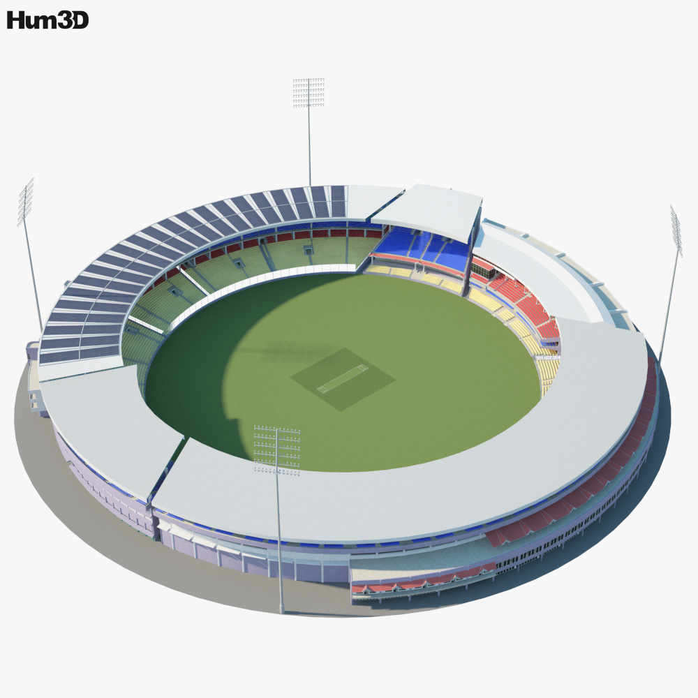 M.chinnaswamy Stadium 3d Model - Architecture On Hum3d