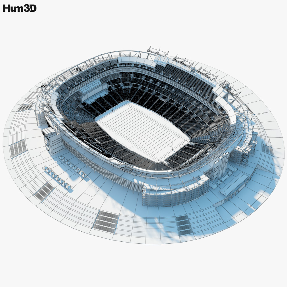 FedEx Field 3D model - Architecture on Hum3D