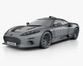 Spyker C8 Aileron 2014 3D 모델  wire render