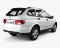 SsangYong Kyron 2014 3d model back view