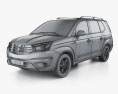 SsangYong Rodius 2016 3D-Modell wire render