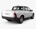 SsangYong Actyon Sports 2014 3D 모델  back view