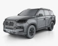 SsangYong Rexton 2022 3D-Modell wire render