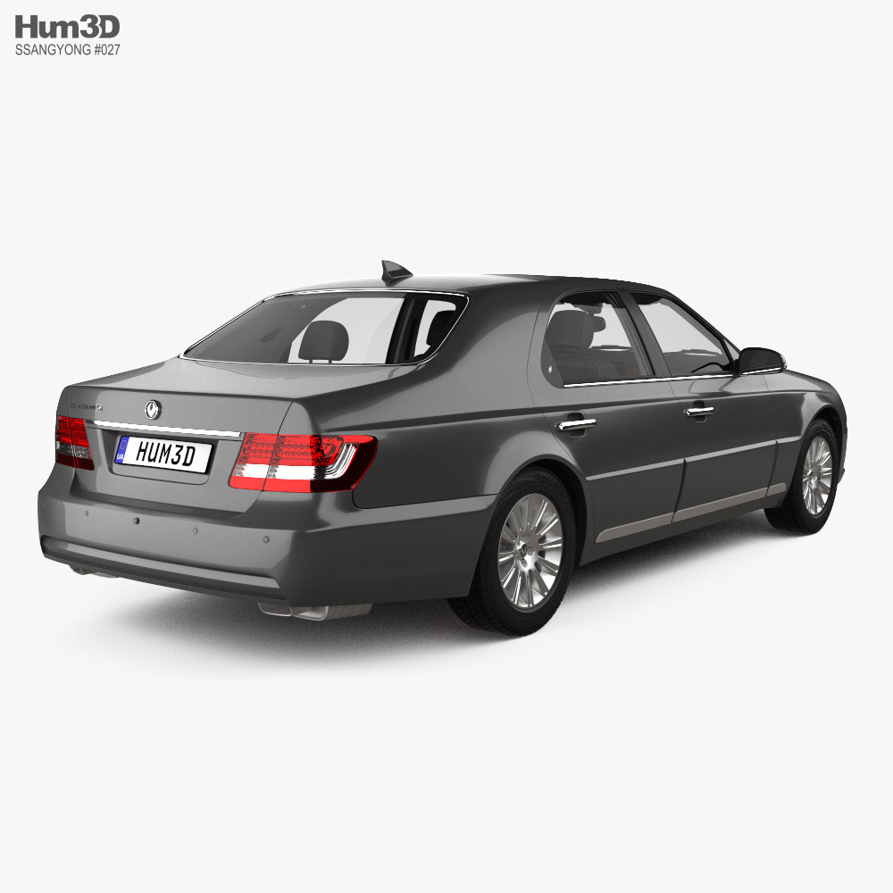 SsangYong Chairman H with HQ interior 2011 3d model back view