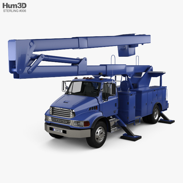 Sterling Acterra Lift Platform Truck 2014 3D model