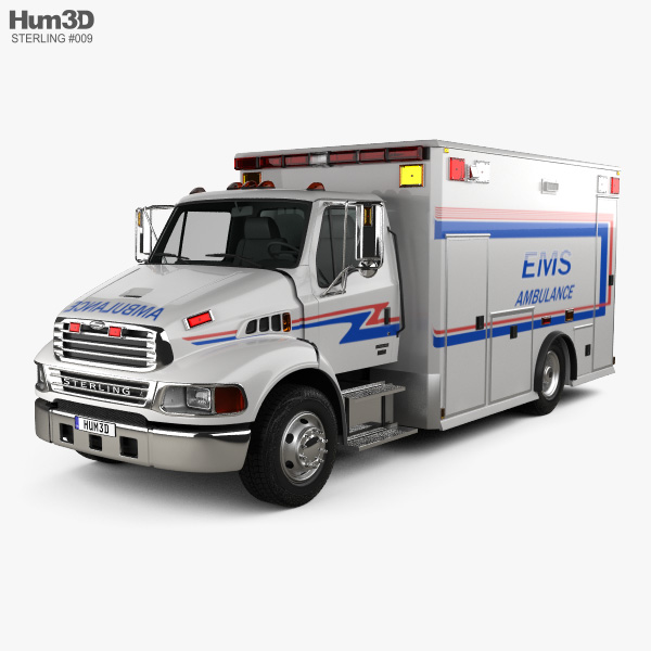 Sterling Acterra Ambulance Truck 2014 Modèle 3D