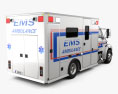 Sterling Acterra Ambulanz Truck 2002 3D-Modell Rückansicht